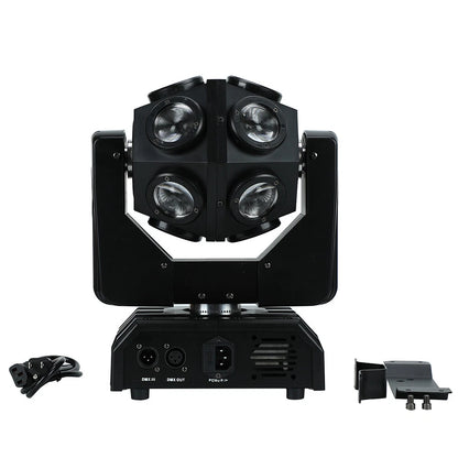 4x 12x12W 4in1 LED RGBW DMX Moving Head Beam Stage Wash Light