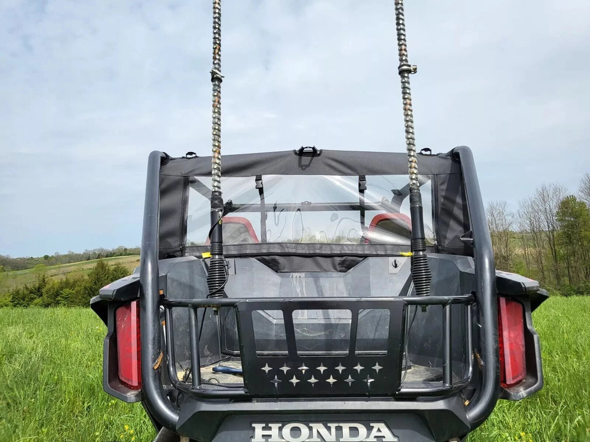 Black Soft Back Panel for Honda Talon 1000R 1000X UTV (No Zip Door Windows)