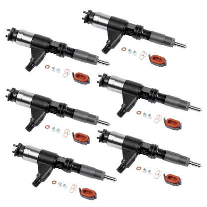 6Pack Common Rail Injectors for John Deere 4045T 6068T (RE531209 DZ100212)