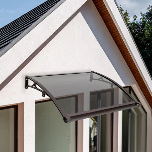 40" DIY Window Door Awning Canopy UV Rain Cover for Outdoor Use
