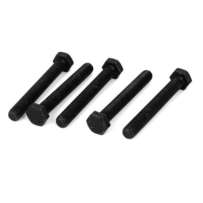 Set of 5 M10x75mm Grade 8.8 Fully Thread External Hex Cap Bolts