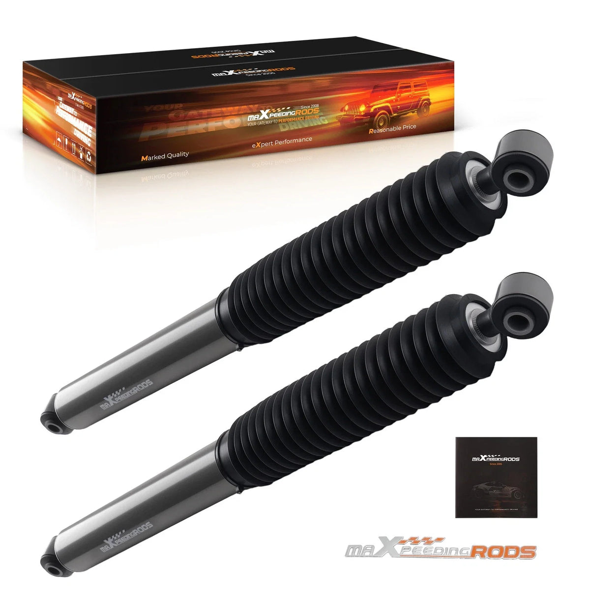 2X Rear Lift Shock Absorber for Dodge Ram 1500 (1994–2001) 0-4.5" Lift 2WD