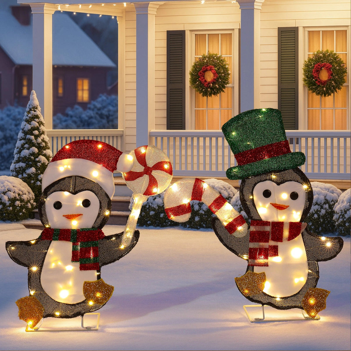 2 Piece LED Lighted Animal Decorations for Holiday Party