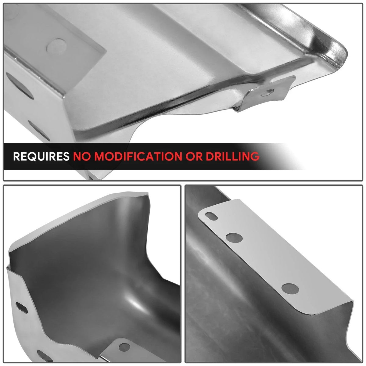 OE Style Chrome Left Bumper End Cap for Ford F-150 (2021–2024)