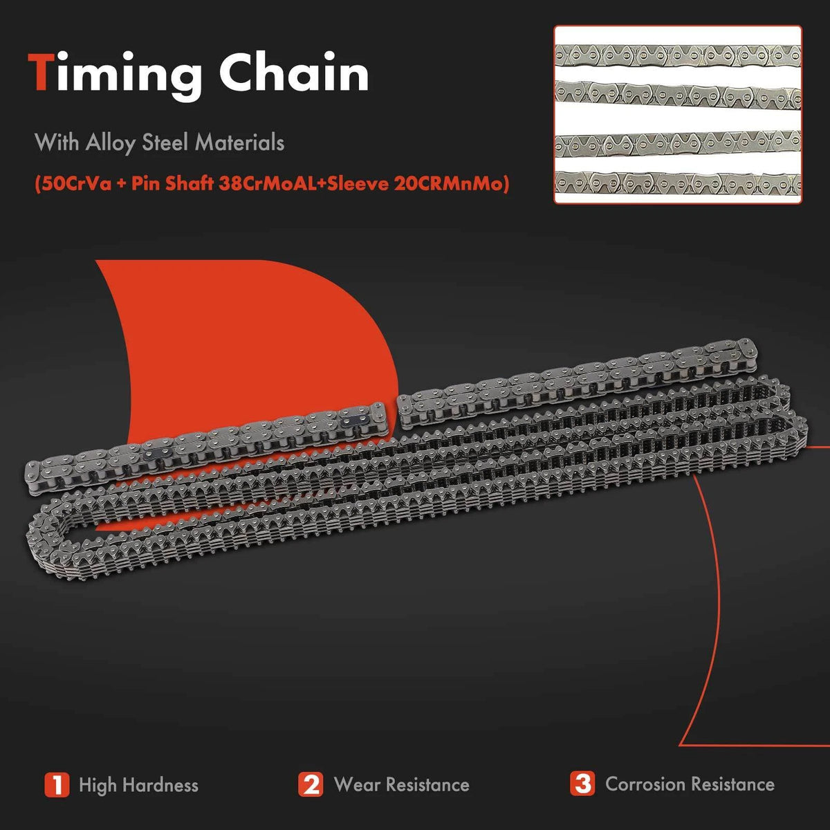 Timing Chain Kit for Dodge Charger Avenger Chrysler Sebring (2008) - 4892340AA, 4792443AB, 4892353AB, 4892351AA