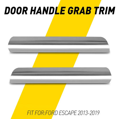 Silver Inner Pull Armrest Handle Grab Trim Molding for Ford Escape (2013–2019)