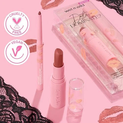 2X Lipstick & Liner Set for Wet n Wild Date Or Dominate