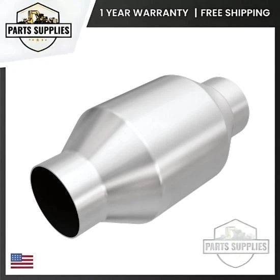 2.25" Inlet/Outlet Metallic Catalytic Converter Universal Fit