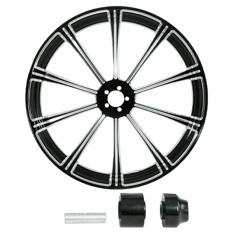 26" Front & 18" Rear Wheel Rim Hub & Pulley Sprocket for Harley Road Glide (2009–2023)