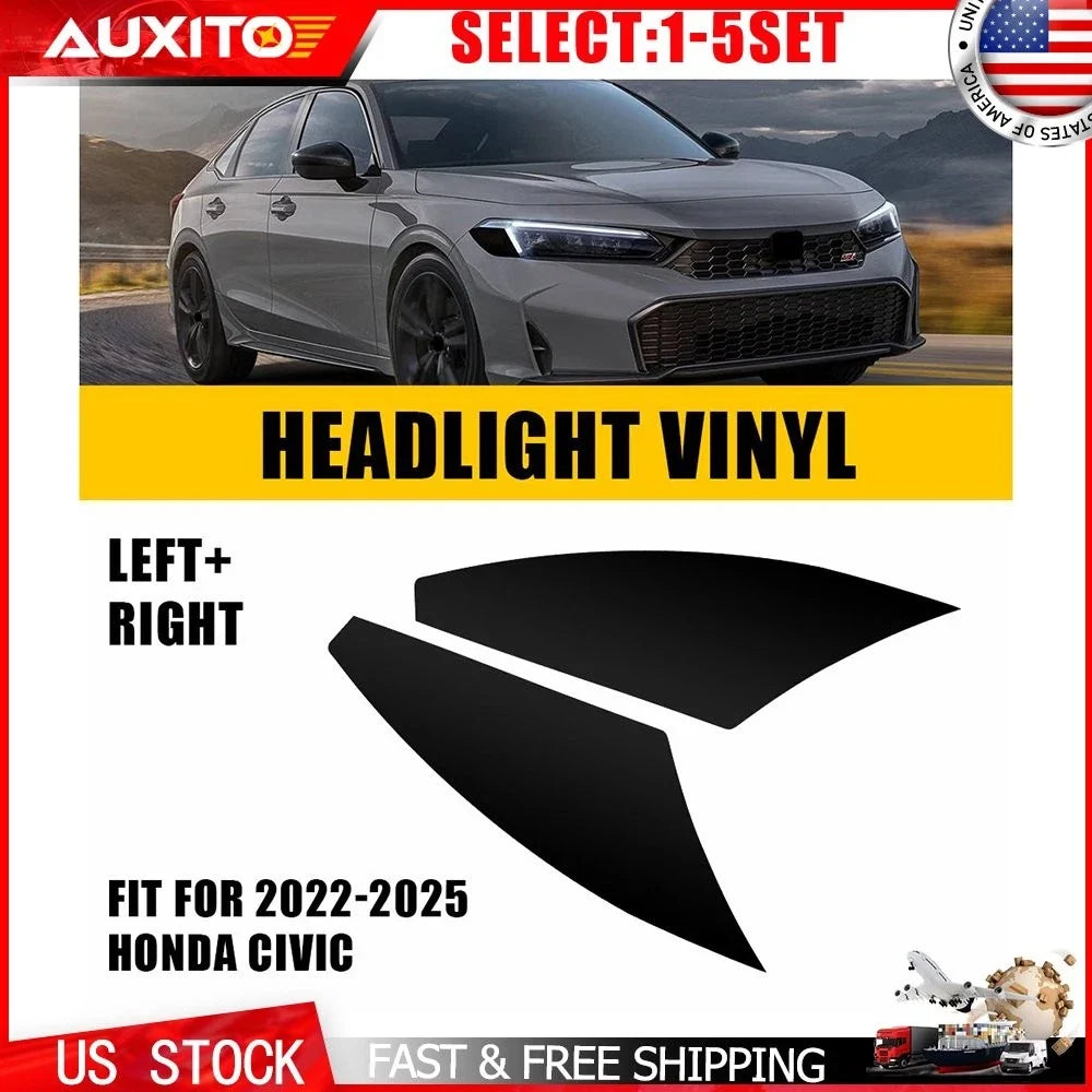 2X Headlight Side Marker Vinyl Tint Overlays for Honda Civic (2022–2025)
