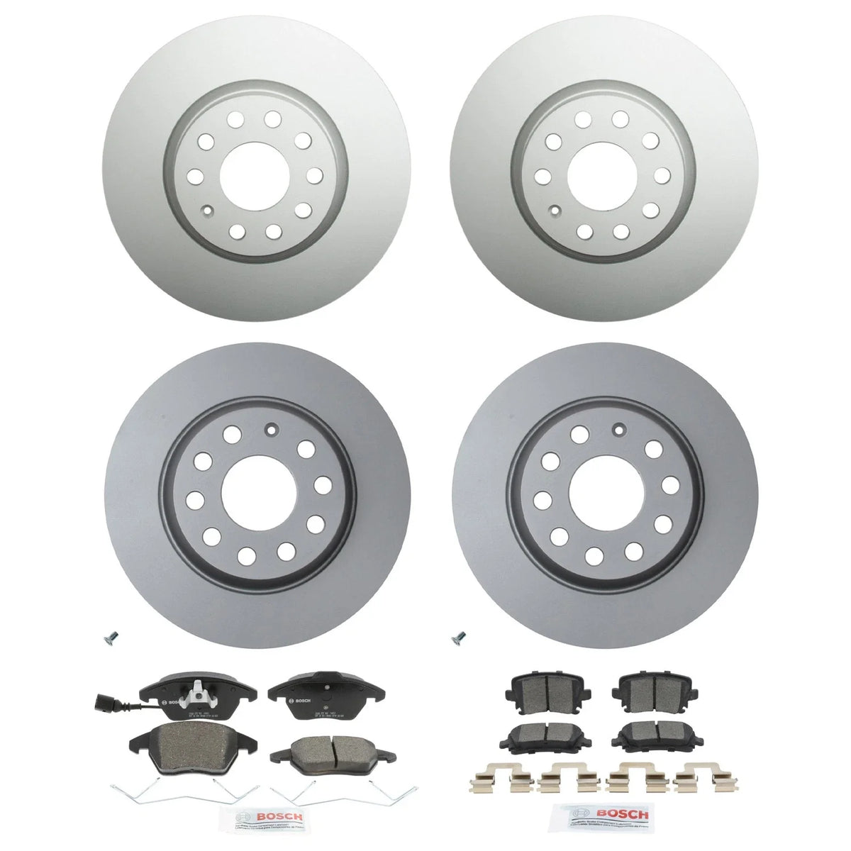 Brake Rotor & Bosch Ceramic Pad Kit for Audi A3, VW Eos, GTI, Jetta, Passat (2006–2016)