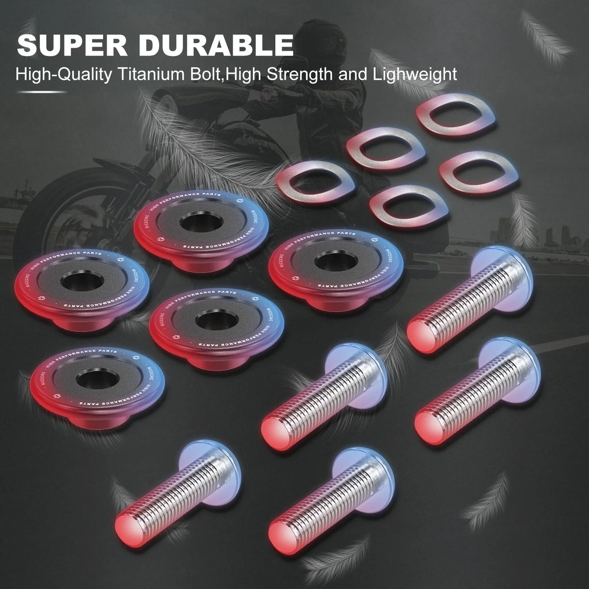Front Brake Disc Rotor Bolts for Harley M8 CVO Limited FLHTKSE (2014–2021) Titanium