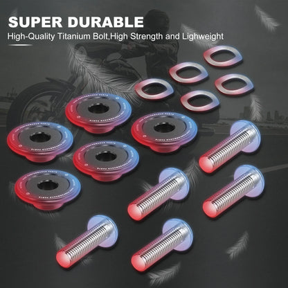 Front Brake Disc Rotor Bolts for Harley M8 CVO Limited FLHTKSE (2014–2021) Titanium