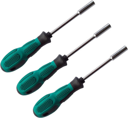 3X Bit Driver Set for 1/4-Inch Hex Nut