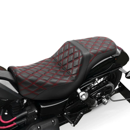 Driver Passenger Seat for Harley Dyna Street Fat Bob Super Wide Glide (2006–2017)