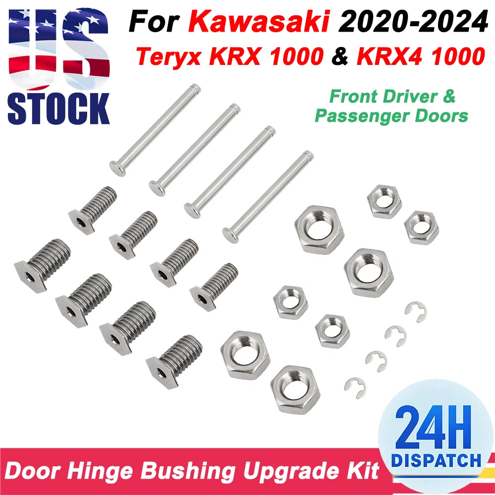 Door Hinge Bushing Upgrade Kit for Kawasaki Teryx KRX 1000 & KRX4 1000 (2020–2024)