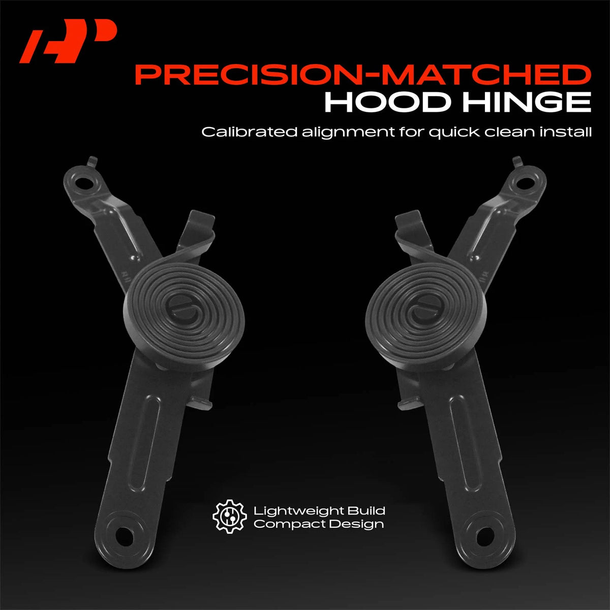 2X Hinge Front Left & Right Hood for Chevy Silverado 1500 GMC (15035591, 15035592, GM1236115, GM1236116)