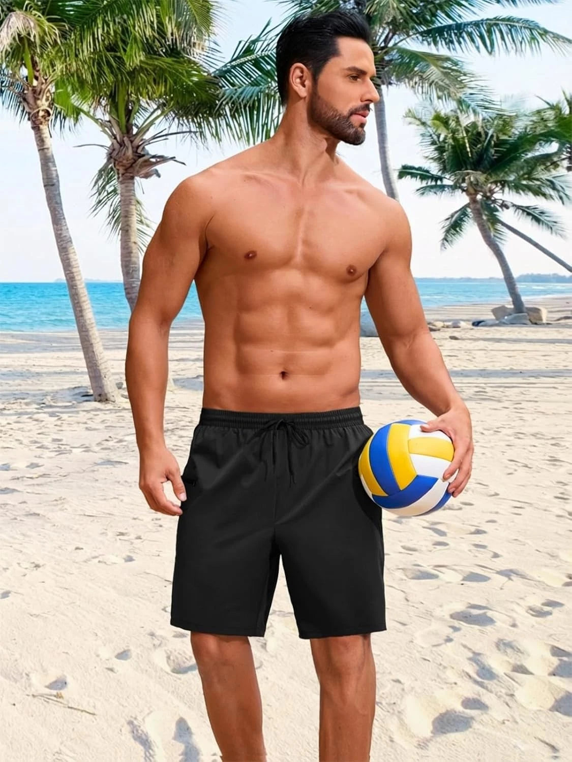 Men's Swim Trunks with Compression Liner Quick Dry (No Part Numbers)