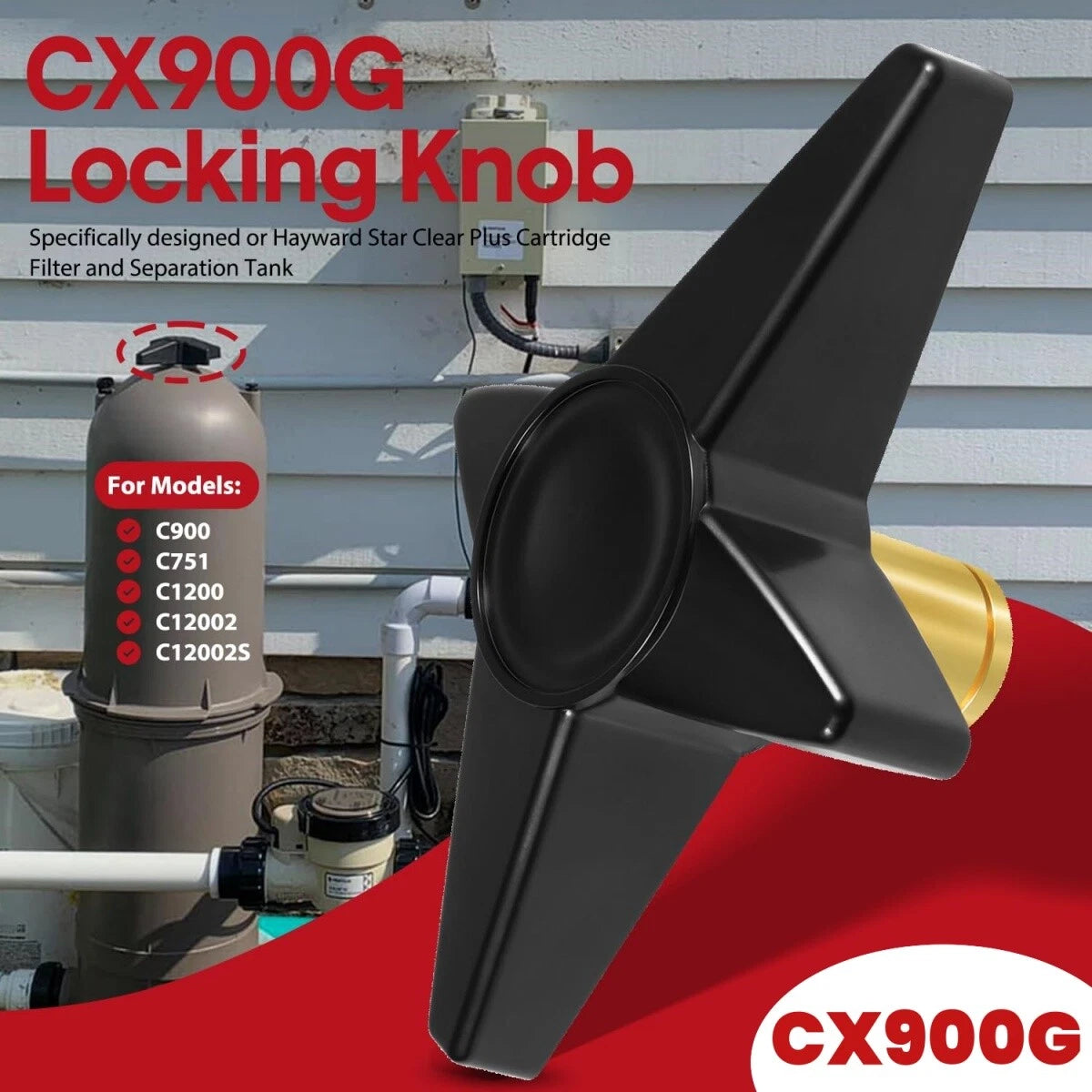 Locking Knob for Hayward Star Clear Plus C900 C1200 Pool Filter