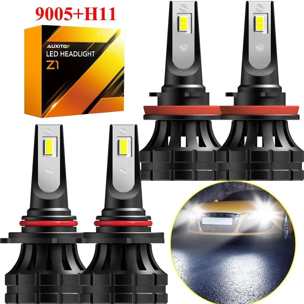 4X H11 9005 LED Headlight Bulbs for Nissan Quest (2004–2009)