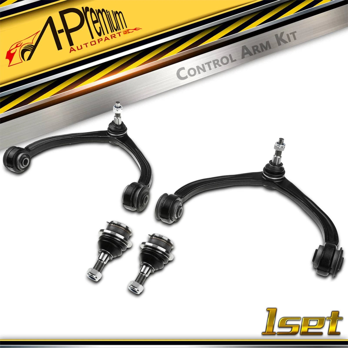 Set of 4 Front Control Arm Ball Joints for Dodge Dakota (2005–2011) - 5161685AB, K80605, K620006