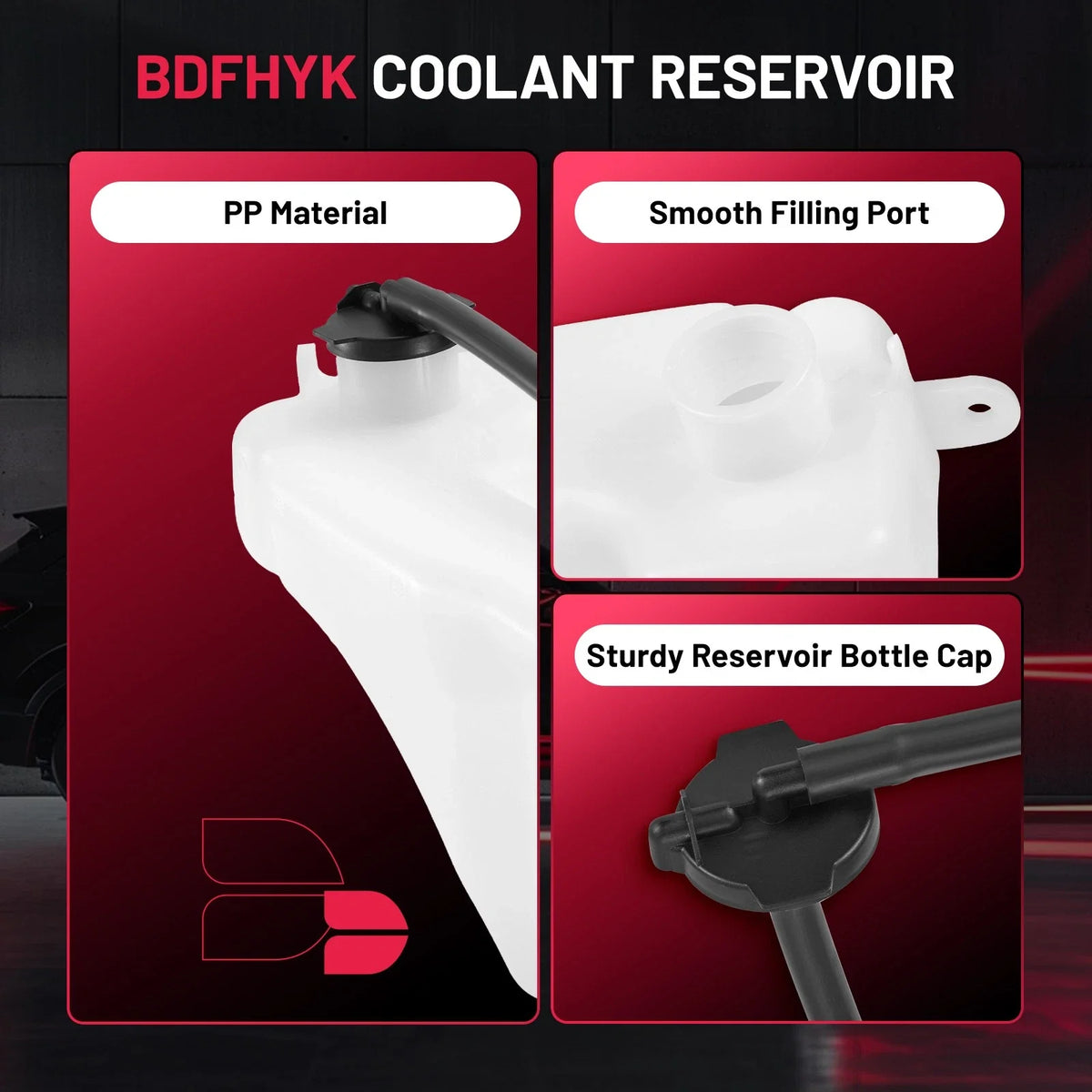 Front Engine Coolant Reservoir Expansion Tank for Toyota Highlander (2008–2010)