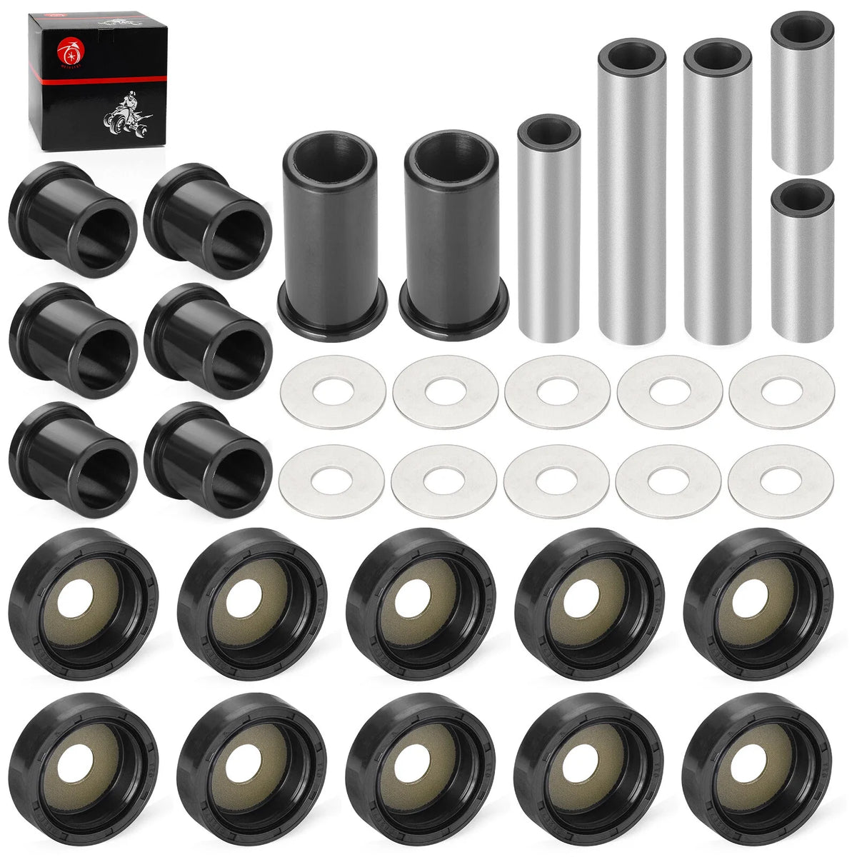 Rear A-Arm Suspension Bushing Rebuild Kit for Suzuki KingQuad 700 LT-A700X (2005–2007)