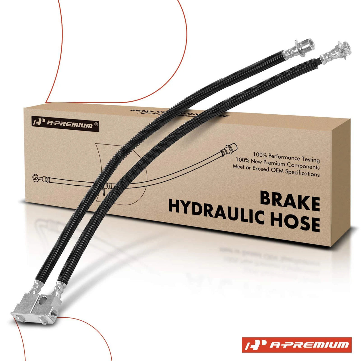 Rear Center Brake Hydraulic Hose for Dodge Ram 1500 2500 3500 (2007–2008) 55398153AB, 2202782