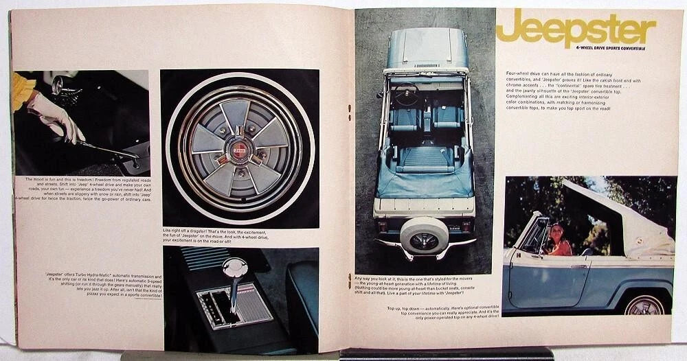 Sales Brochure for Jeepster 4WD Sports Convertible (1966)