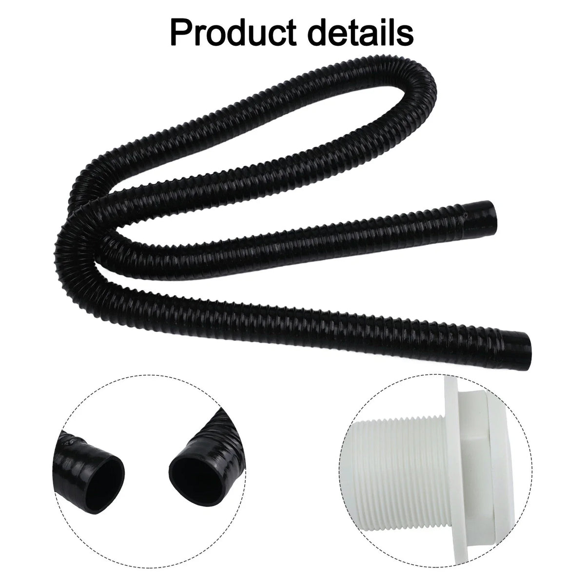 Flexible Corrugated Hose for Bilge Pumps (1929mm) Marine Installation Kit