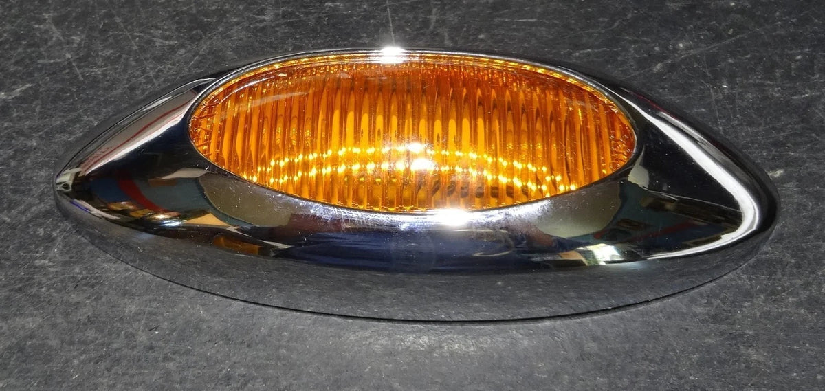 Clearance Light Phantom I Marker Amber Lens Incandescent Chrome for UP#31260