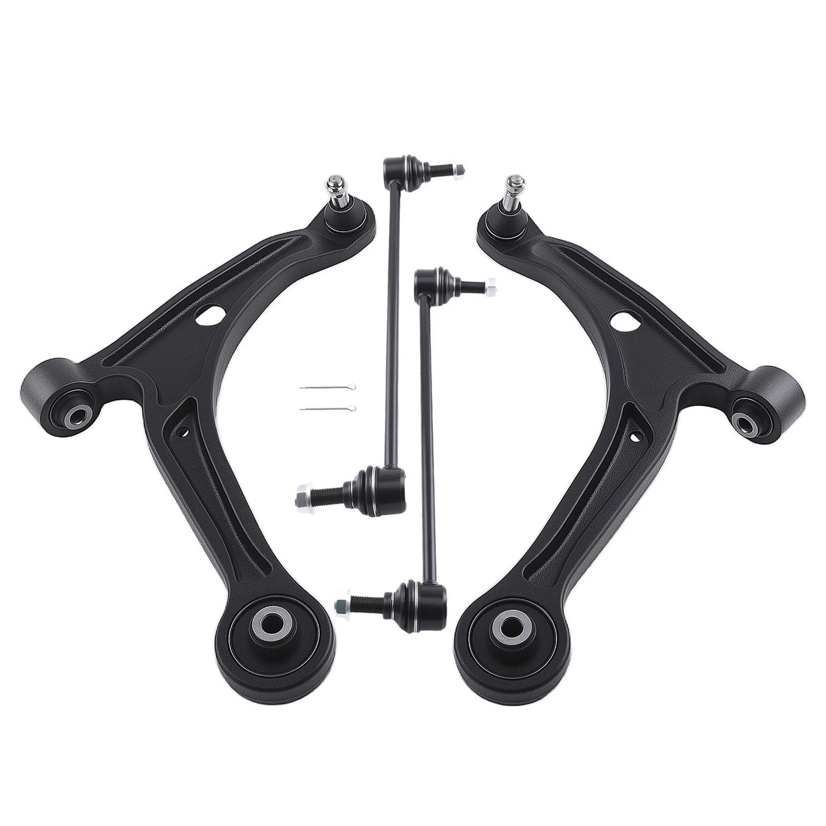 Set of 4 Front Lower Control Arms & Sway Bar Links for Honda Pilot (2006–2008)