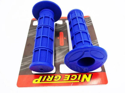 Kawasaki KX80 Blue Hand Grip Set Left Right Pair