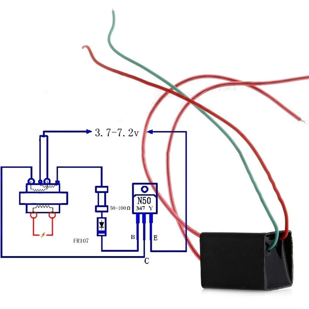 2X DC 3.6V to 20KV Boost Step-up Power Module High-Voltage Generator
