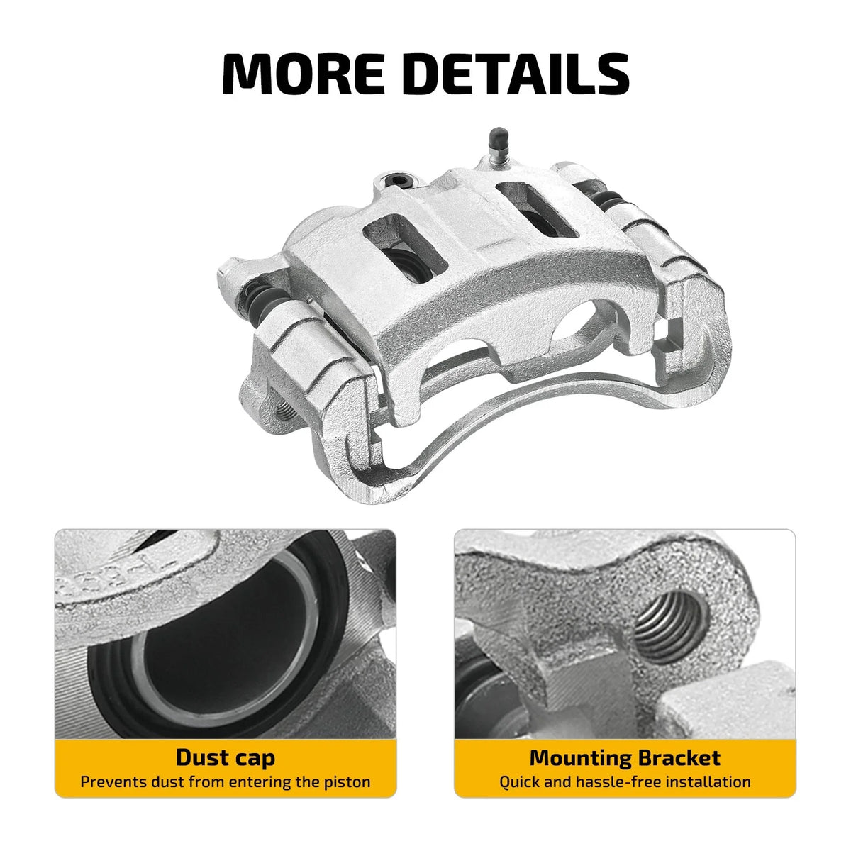 Front Brake Caliper with Bracket for Oldsmobile Bravada 4.3L (1998–2001)