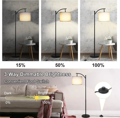 Dimmable Floor Lamp with 3 Color Temperatures for Home Use