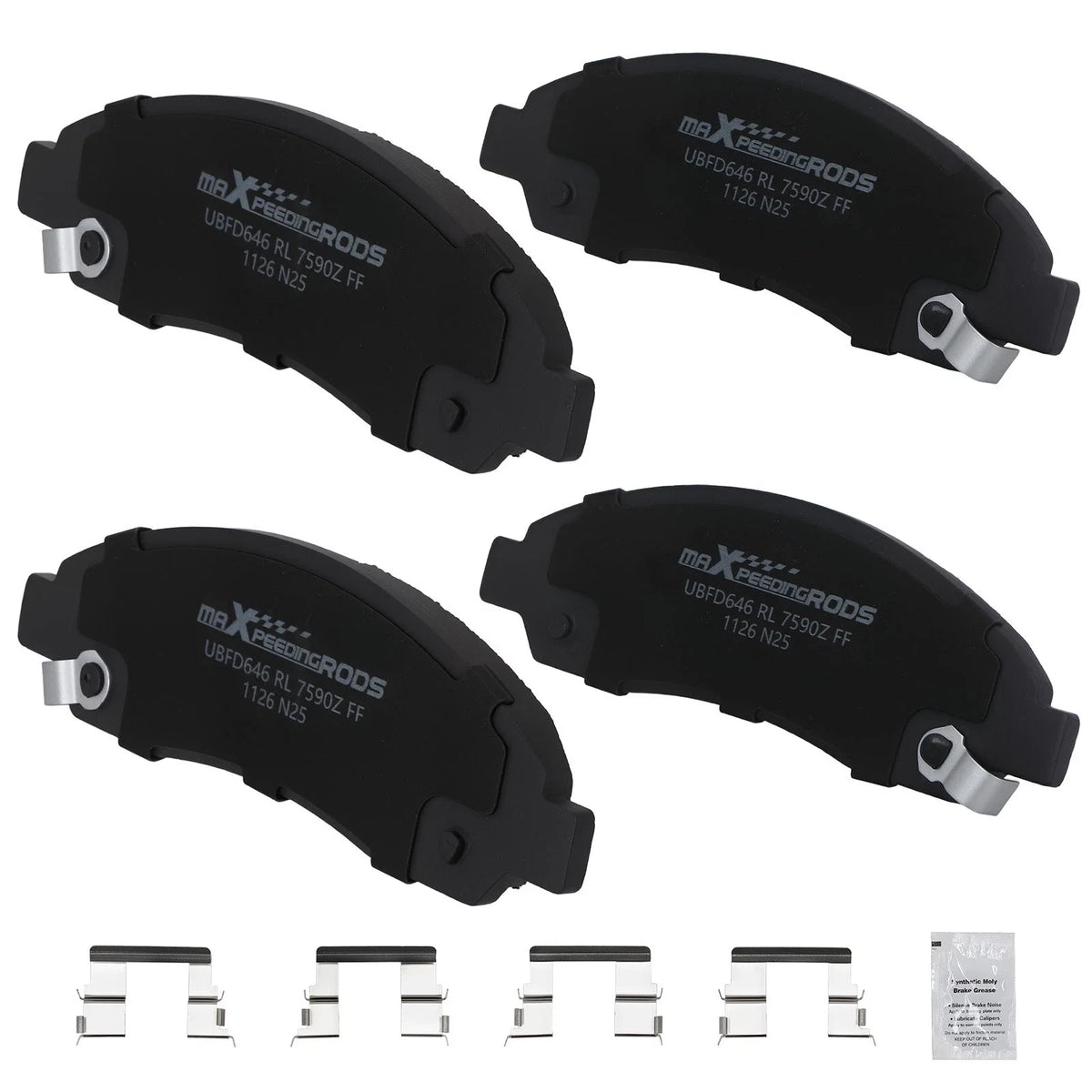 Front Ceramic Brake Pads Kit for Isuzu i-280 i-290 i-350 i-370 GMC Canyon (2006–2012)
