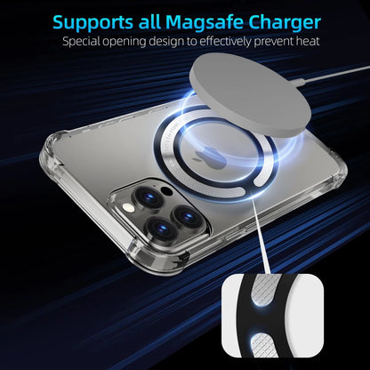 Set of 4 Metal Magnet Ring Adapter for Wireless Charger Card Ho