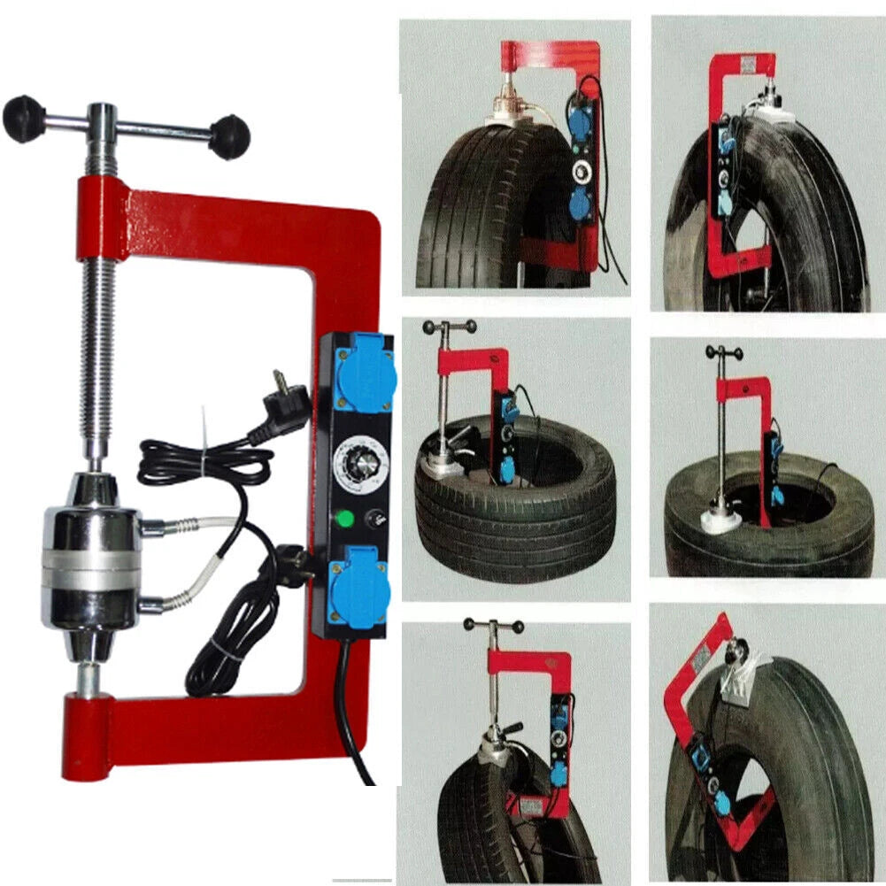 Tire Patch Repair Tool Kit for Vulcanizing Machine (Set of 6 Mold)