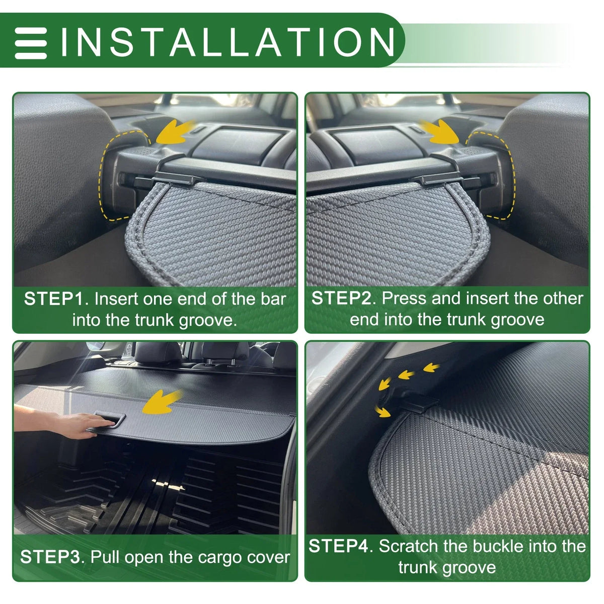Car Trunk Retractable Cargo Cover for Chevrolet Equinox EV (2024-2025)