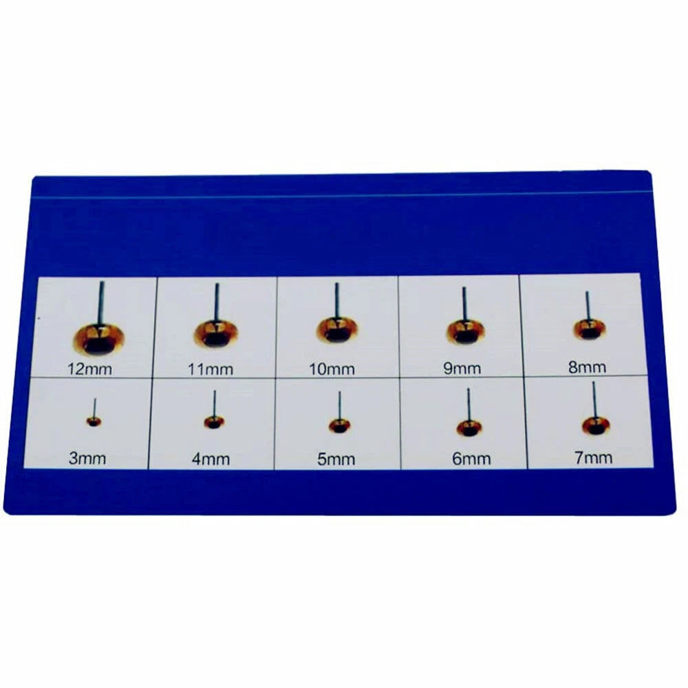 100 Pcs Amber Glass Eyes for Needle Felting Bears Dolls Decoys
