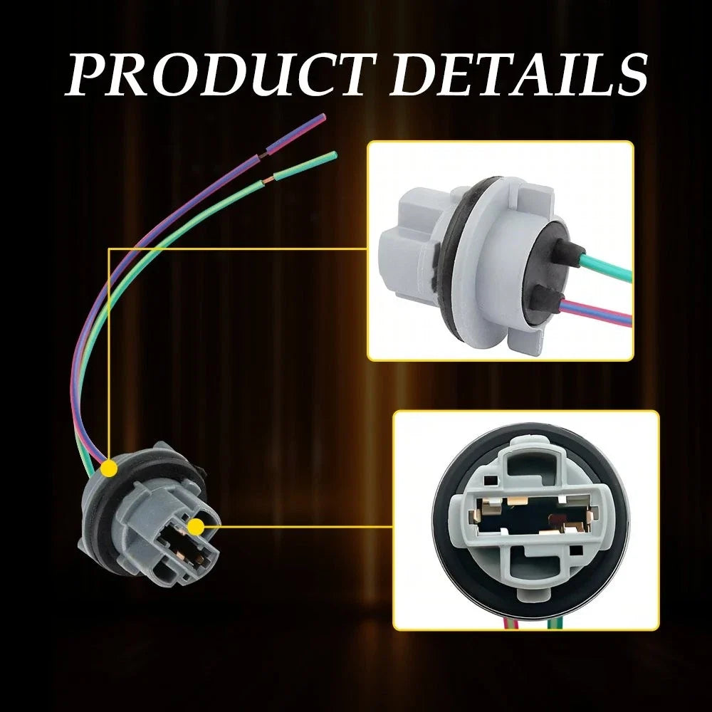 2X 7441 7440 Brake Turn Signal Light Wiring Harness for