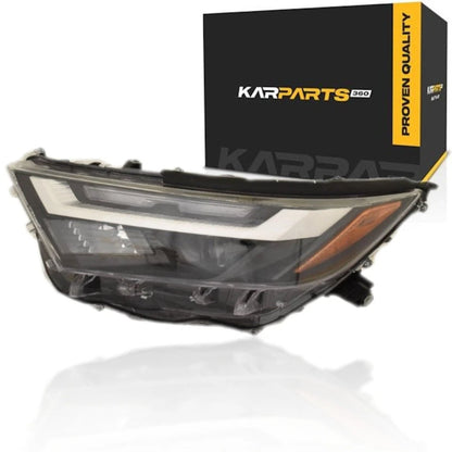Headlight Driver Side for Toyota RAV4 (2022–2025) TO2502337, LLX-TO2502337C-CLA1, Chrome Bezel