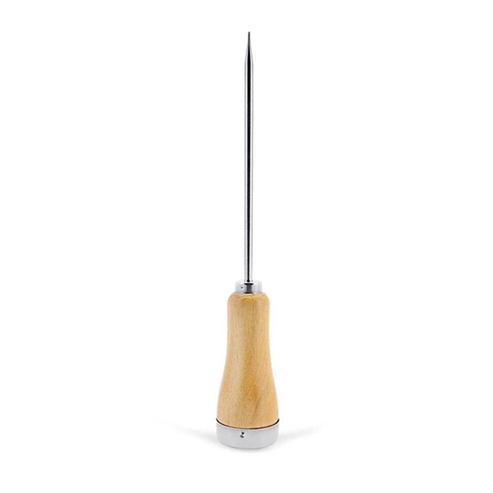 2X Stainless Steel Ice Picks with Wooden Handles for Kitchen Tools
