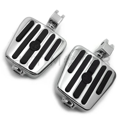 Chrome Rubber Footpeg for Yamaha V-Star 1100 650 Stryker V-Max Virago (1999–2019)