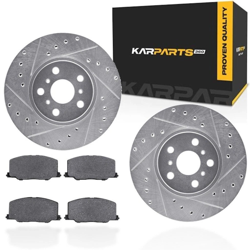 Rotor Set for Toyota Celica (1990–1993) ALX-PAU-DF-7512-76040-CLA1, Drilled & Slotted