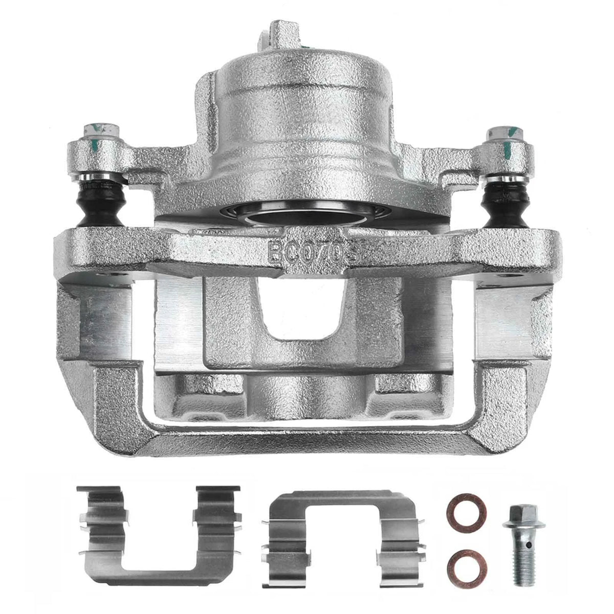 Front Left Brake Caliper w/Bracket for Chevrolet Spark Aveo (2013–2015) 5510285Z20, 96472374, 96475174, 96534636, 19-B2810