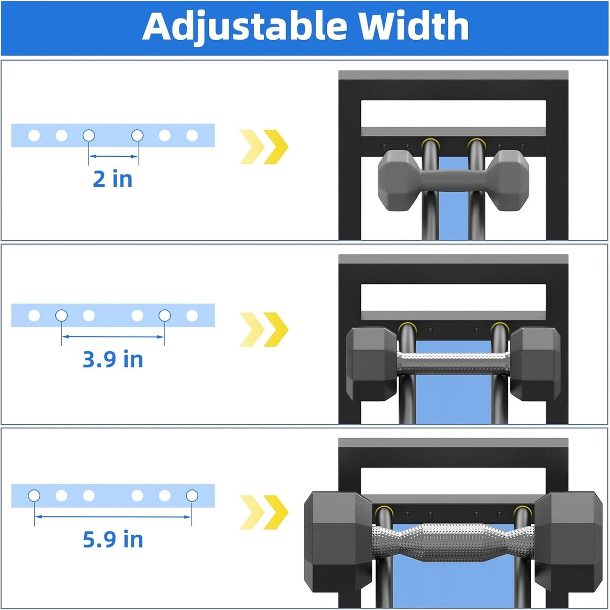 4 Tier Dumbbell Rack for Home Gym (Adjustable, Heavy Duty)