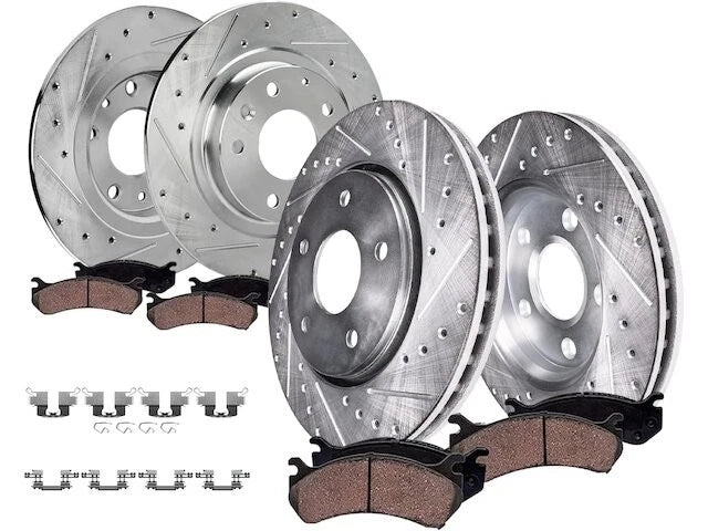 Front and Rear Brake Pad and Rotor Kit for Mazda CX-3 (2016–2018) BV757MY