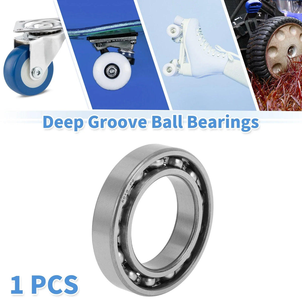 Deep Groove Ball Bearing 50x80x16mm for Scooter Skateboard (P0)